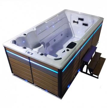 Плавательный СПА бассейн с ламельным противотоком Bigeer Парте 430x228x150 см